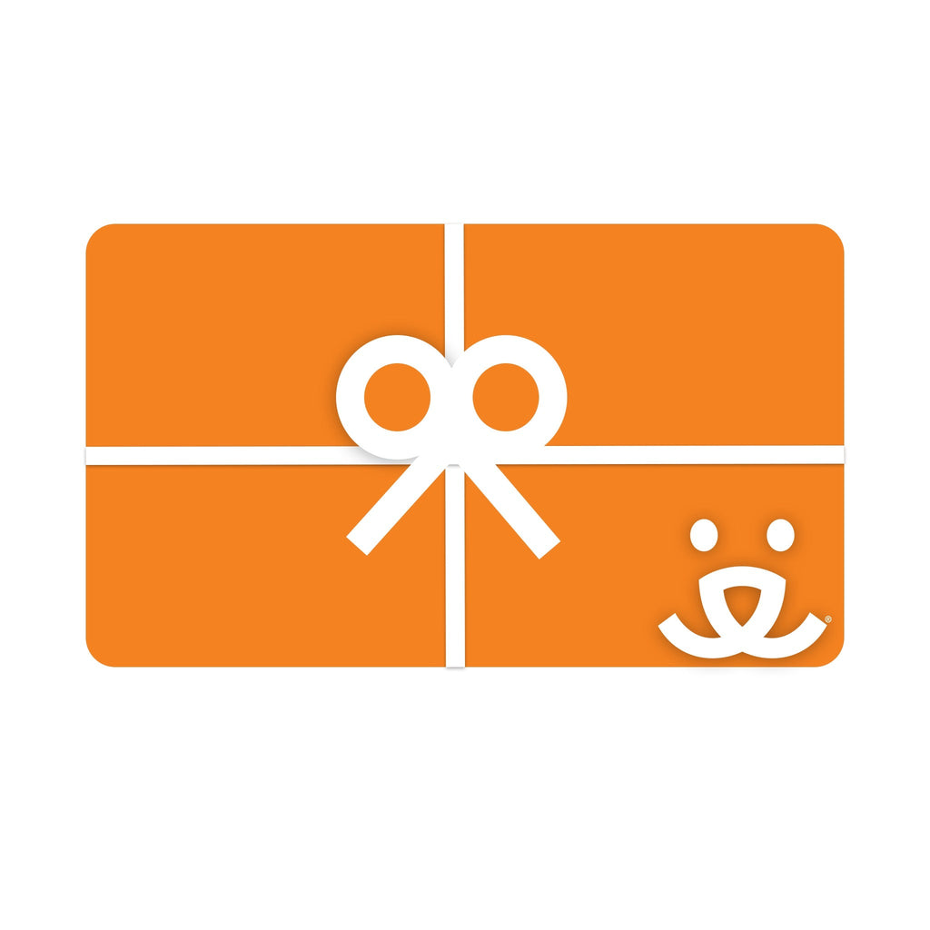 Orange gift card with BFAS logo