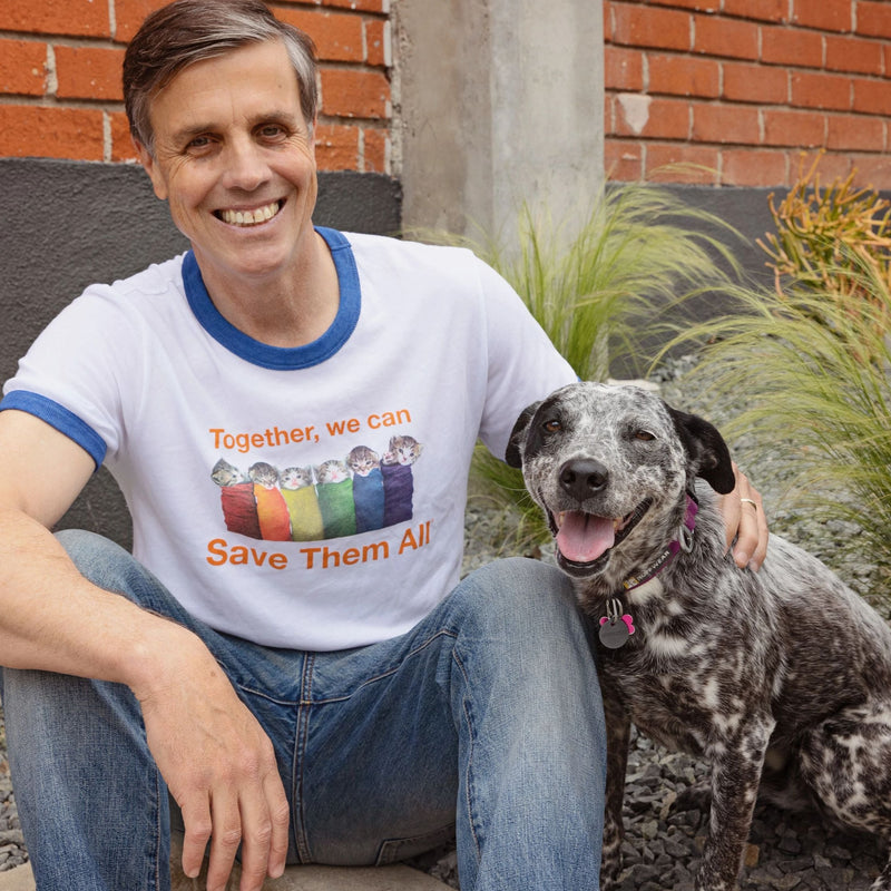 Ed is wearing size LG