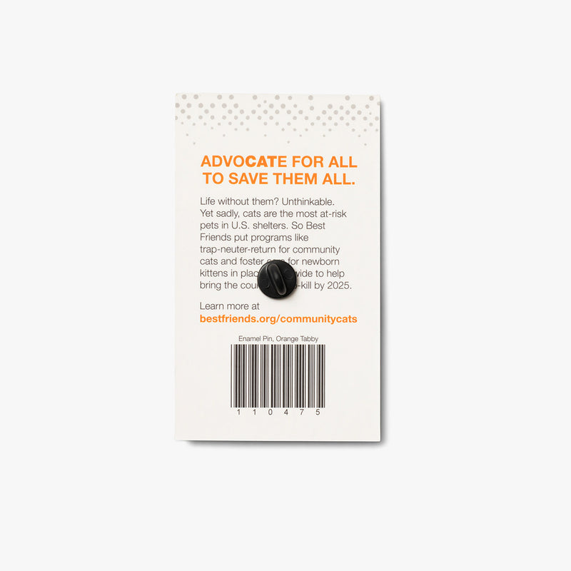 back of card says advocate for all to save them all