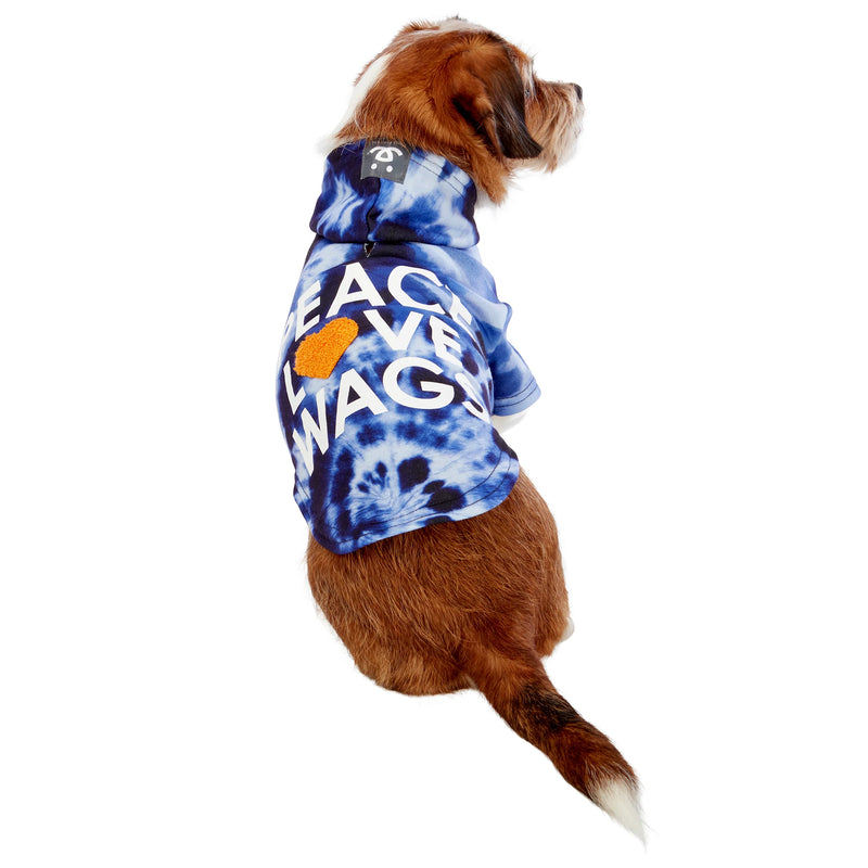 Dog model is wearing size XS