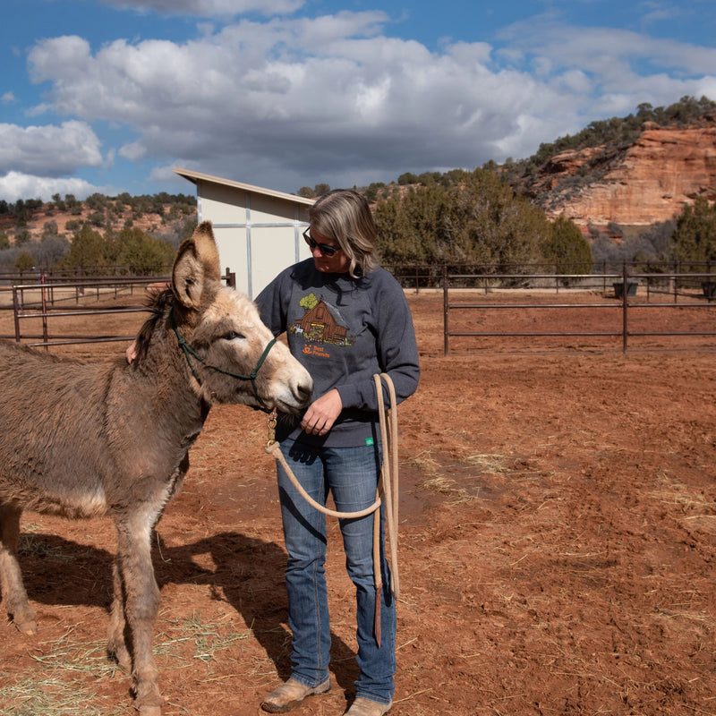 Jen is 5'10" and wearing a size MD