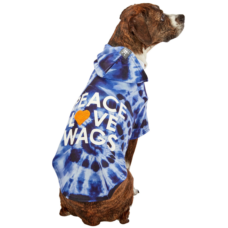 Dog model is wearing size LG