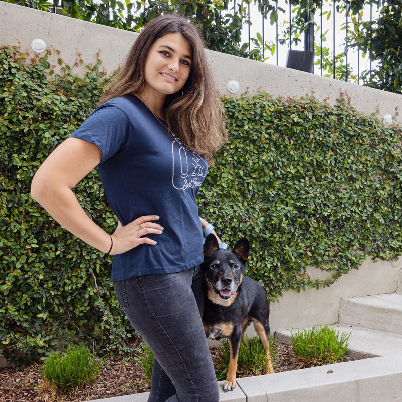 Abagail is wearing size MD