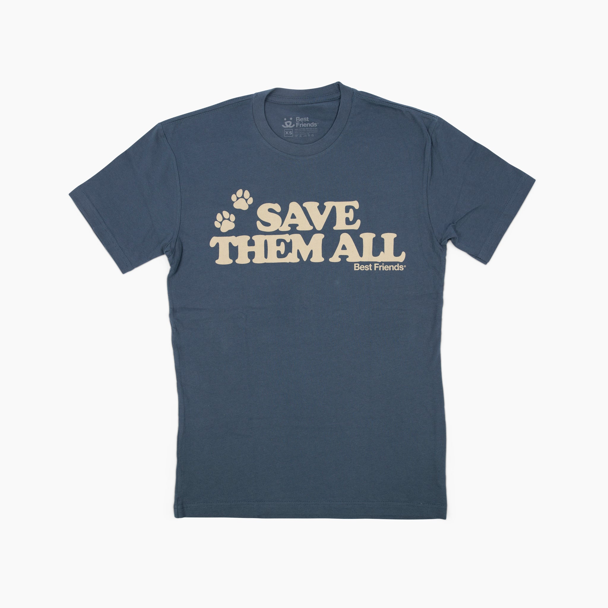 Save Them All Paw Print T Shirt